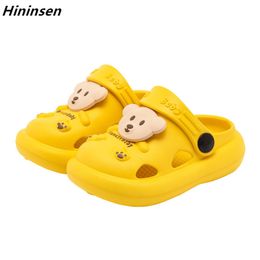 Slipper Cute Kids Slippers Bear Children Baby Home Slippers Waterproof Breathable Non-slip Boys Girls Home Shoes Summer Sandals 230301