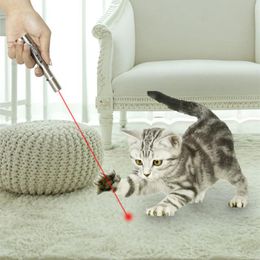 Cat Toys Multifunctional Rechargeable LED UV Torch Ultra Violet Light Laser Pointer Funny Toy Suitable For Home