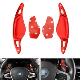Steering Wheel Covers For 34 5 7 Series X3 X4 X5 Red Paddle Shifter Extension Cover Auto Accessories Car Decoration