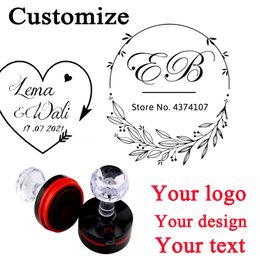 Stamps Personalised P osensitive ink Customised Self inking Your design picture for Office business Handmade 230228