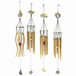 Decorative Figurines Music Wind Chime Pipe 6 Tubes Animal Aeolian Bells Decor For Living Bedroom Dining Coffee Shop Musical