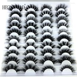 False Eyelashes Pairs Fluffy Lashes 25mm 3D Mink Long Thick Natural Wholesale Vendors Makeup EyelashesFalse Harv22