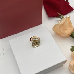 Womens Diamond Ring Luxury Rings Opening Gold Designers Jewellery Valentines Day Wedding Ring