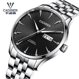 Wristwatches CADISEN Watch For Men Top Mechanical MIYOTA-8205 Movement Luminous Business Automatic C8148