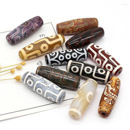 Pendant Necklaces 1pcs Natural Mixed Colours Agates Stone Pendants Loose Beads For Women Bracelet Accessories Jewellery Making DIY Gifts Size