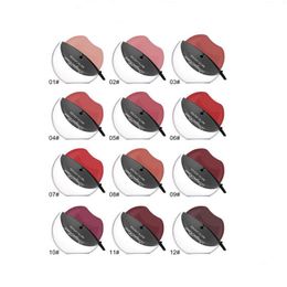 Lipstick Makeup Rouge Matte Waterproof Lip Stick 12 Colours Easy To Wear Nutritious Wholesale Batom Luxury Lipsticks Drop Delivery He Dhzwa