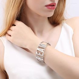 Braccialetto mylongcharm cututlow wollow word-dream-female braccialetti aperti braccialetti alla moda dimensione interna dimensione 67 mm larghezza 30 mm acciaio 1pc