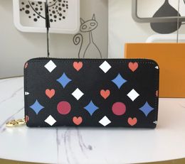 Fashion designer wallets luxury Adele Purse men women clutch Highs quality monograms zipper coin purses ladies card holder original box double bag style M80323