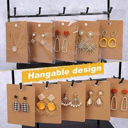 DHL2000sets Packaging Paper kraft Blank Tags Earring Cards Necklace Display Cards with Bag