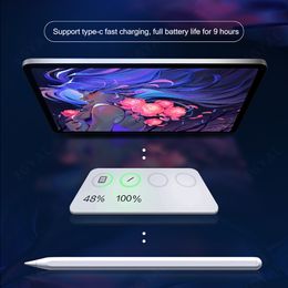 Magnetic Active Stylus Pen Pencil 1st 2nd Capacitive Magnet Drawing generation Wireless Charging Touch Screen Pens for iPad Pro 11 12.9 10.2 Mini6 Air4 7th 8th Tablet