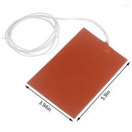 Carpets 10 X 15cm50W 300W 220V Engine Oil Tank Silicone Heater Pad Universal Fuel Water Rubber Heating Mat Warming Accessories