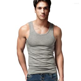 Men's Tank Tops Kalvonfu Big Size Cotton Summer Men Casual Clothing 3 Colors Singlets Fitness Bodybuilding Shirt