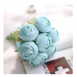 Decorative Flowers Artificial Wedding Decoration Table To Put Floral False Adornment Marriage Plant Camellia Birthday Layout Simple