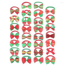 Dog Apparel 20Pcs Fashion Christmas Bow Ties Puppy For CAT Bowties Collar Festival Holiday Party Pet Grooming Decoration Accessories