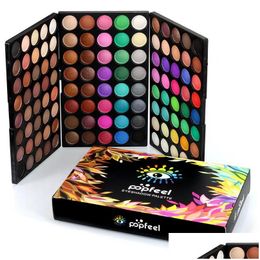 Eye Shadow Popfeel 120 Colours Eyeshadow Palette Earth Natural Nude Smoky Mti Colour Make Up Palettes Drop Delivery Health Beauty Makeu Dhgkv