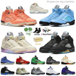 2023 Jumpman 5 zapatos de baloncesto para hombre artesanía Aqua unc 5s DJ Khaled X We the Bests Crimson Bliss Sail Concord White Raging Bull Trainers Racer Sneakers