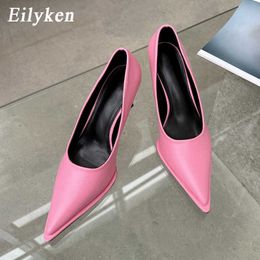 Dress Shoes Eilyken Street Style Pointed Toe Women Pumps Summer Shallow Ladies Sandals Wedding Party Prom SlipOn ShoesL230227
