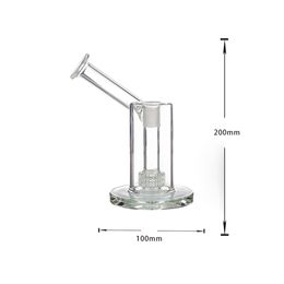 18mm 14mm FeMale Mobius Matrix Perc Thick Glass Sidecar Bubbler Percolator Water Bong