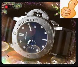 mens watches 50mm Japan VK Chronograph movement watch big thickness rubber belt Sapphire glass waterproof super luminous wristwatch montre de luxe gifts