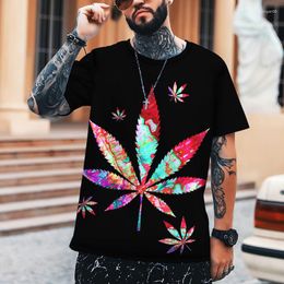 Men's T Shirts 2023 Men's Shirt Five-color Flower Fashion Outfit 3D Printing Trendy T-shirt Round Neck Top Brand Clothing Oversized 5XL