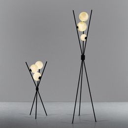 Floor Lamps Modern Led Lamp 3D Moon Iron Tripod For Living Room Bedroom Loft Study Decor Light Nordic Table Standing