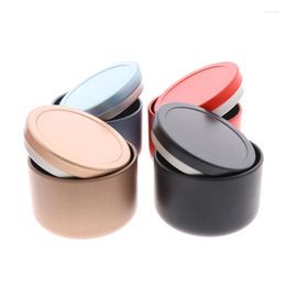 Storage Bottles 6pcs Candy Tins Containers Mini Portable Tinplate Box Candle Tea Can