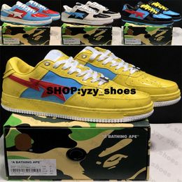 Sneakers A Bathing Ape Bapestar Low Size 13 Mens Women Us 13 Shoes Yellow Fashion Eur 47 Casual Designer Ladies Trainers Us13 Running Green Black Youth Eur 46 Sports