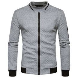 Men's Hoodies Sweatshirts MRMT Brand men's Sweatshirts diamond lattice color zipper collar coat Sweatshirt 230301