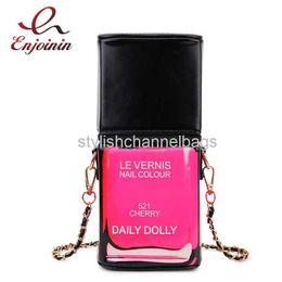 Totes Nail Polish Bottle Shape Purses and Handbags for Women Fashion Crossbody Bags Chain Shoulder Bags Female Designer Cosmetic Bag 0301/23