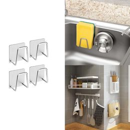 Kitchen Storage Non-Perforated Sponge Racks Stainless Steel Drain Ball Rag Rack Sink