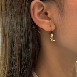 Dangle Earrings Simple Temperament Star Moon Small Love Earring Set Ins Fashion Personality Alloy Rhinestone Sexy Women's 2023