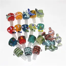 glass bowls American Colour Rod 14mm 14.4mm male joint Hookah bowls Colourful Bowl Smoking Accessories For Oil Rigs glass bong water pipe