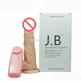 Other Health Beauty Items Realistic Rotating Dildo With Suction Cup 360 Degree Rotation Vibrator Penis Masturbation Toys For Women Dhni7