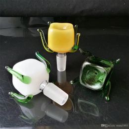 Smoking Accessories Four claw Colour bubble head , Wholesale Glass Bongs Accessories, Glass Water Pipe