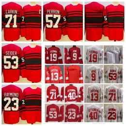 Mi08 2022 Reverse Retro 71 Dylan Larkin Hockey Jerseys Lucas Raymond Moritz Seider Henrik Zetterberg Gordie Howe Steve Yzerman Pavel Datsyuk David Perron Home Red Sh