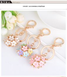 Daisy Flower Keychain Fashion Car Pendant Key Ring For Women's Bag Charm Gift Have Different Color To Choose