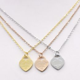 designer jewellery gold chain men chains jewlery necklaces women heart pendant link chains jewelry pendants silver Stainless Steel gift 604I F6HW