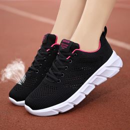 Designer women spring breathable running shoes black purple black rose red womens outdoor sports sneakers Color43