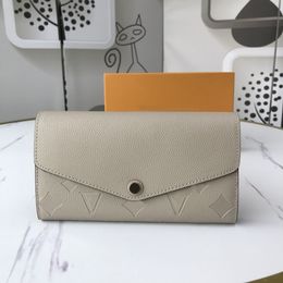 Fashion designer wallets luxury Adele Purse men women clutch Highs quality monograms zipper coin purses ladies card holder original box double bag style 61182-2