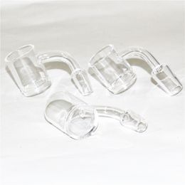 Smoking 5mm Clear Bottom Quartz Banger Nail Glass Cyclone Spinning Carb Cap Dab Nails For Oil Rigs Glass Water Pipes