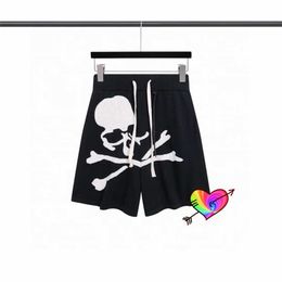 Men's Shorts 2022ss Black Mastermind World Shorts Men Women 1 1 High Quality Knitting Skull Skeleton Graphic Mastermind Japan Shorts MMJ T230302