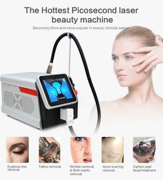 beauty items 755nm q switch nd yag picosecond tattoo removal 4 heads laser portable picosecond laser carbon peeling scar removal machine