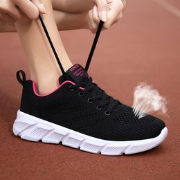 Designer women spring breathable running shoes black purple black rose red womens outdoor sports sneakers Color111