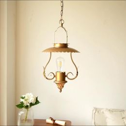 Pendant Lamps Retro Dining Chandelier Nordic Study Lamp For Bedroom Bedside Living Room Decor Home Light Hanglamp