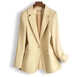 Women's Suits Blazers Suit Coat Women's Jacket Fashion Long Sleeve Solid Office Blazers Plus Size 7XL Ladies One Button Blazer Suit Cardigan Tops 230302