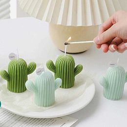 Scented Candle Handmade Aromatherapy Cute Delicate Cactus Plants Creative Candles For Birthday Party Wedding Home Decor Plant Cand Q6N9