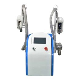 Hot Double Cooling Handles 360 Cryolipolysis Fat Freezing Machine Cool Body Sculpting with 40K Six Pole RF Head for Beauty Salon Homeuse Factory Price