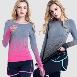 Active Shirts Women Fitness Casual T Shirt Compression Tights Workout Long Sleeve T-Shirts Undershirt Tees Tops