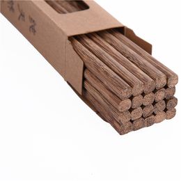 Chopsticks 10 Pairs Quality Chinese Wooden Simple Japanese Style Without Lacquer Wood Tableware Accessories 25cm 230302