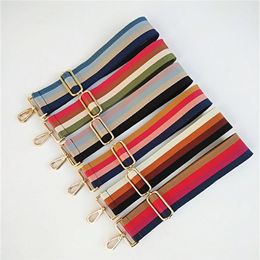 Women Handbags Strap Nylon Striped Woven Strap for Crossbody Shoulder Bag Belts Handbag Bag Accessories Parts309A